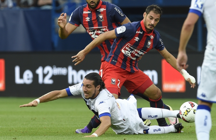 [22e journée de L1] SC Bastia 1-1 SM Caen  Seube_crivelli_1