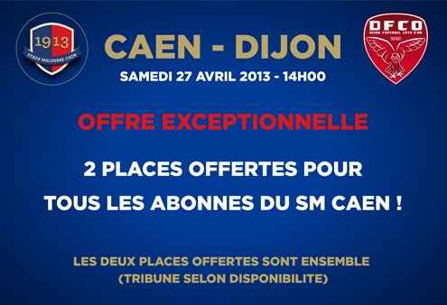 Vignette offre Caen Dijon