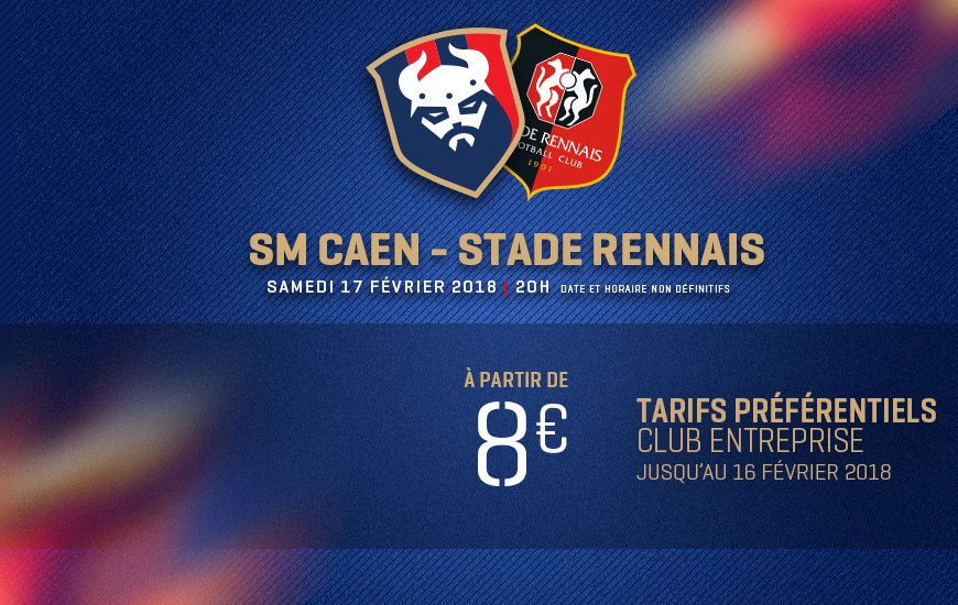 Vos places SM Caen-Stade Rennais à tarifs préférentiels | infos match ...
