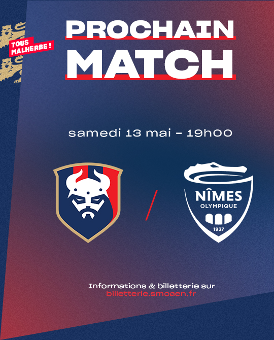 35e journée de Ligue 2 BKT : Caen - Nîmes  Smc_no_prochain_match_540-670
