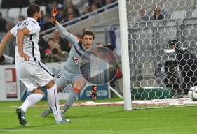 A la suite d'une reprise de volée de Ronny Rodelin repoussée par Cédric Carrasso, Syam Ben Youssf, resté aux avant-postes à la suite d'un corner, a ouvert le score dès la 6'.