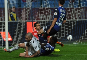 En marquant la troisième réalisation juste après l'expulsion de Ben Youssef, Vincent Bessat, auteur de son premier but sous le maillot caennais, a scellé le succès du SMC.