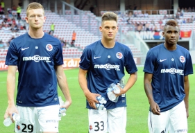 Florian Le Joncour, Valentin Voisin et Jordan Leborgne ont fêté leur première apparition dans le groupe professionnel lors du déplacement à Nice.