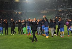 Après le match contre Bordeaux, l'effectif et le staff du Stade Malherbe seront présentés dans leur intégralité au public de d'Ornano.