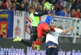A l'image d'Hervé Bazile, passeur décisive sur l'ouverture du score de Ronny Rodelin, les Caennais ont lutté jusqu'à la dernière minute pour décrocher ce quatrième succès en L1.
