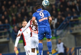 Malgré l'ouverture du score d'Andy Delort, sa quatrième réalisation personnelle de la saison, le Stade Malherbe a été éliminé de la Coupe de la Ligue.