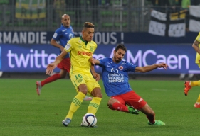 Malgré l'engagement de Nicolas Seube, les Caennais qui restaient sur trois victoires de rang ont perdu contre les Nantais de Yacine Bammou, auteur de l'ouverture du score.