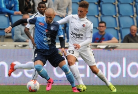 Après avoir repris la course il y a un mois, Valentin Voisin, ici, lors du match amical au Havre en octobre, va recommencer à toucher le ballon à partir du 15 avril.