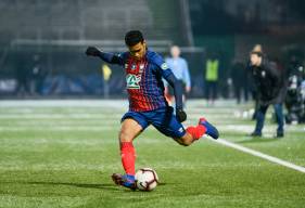 Yoël Armougom était titulaire samedi soir en position de latéral gauche face au Red Star en 32e de la Coupe de France