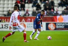 De nouveau aligné à gauche, Yoël Armougom s'est montré décisif, à l'origine des deux buts du Stade Malherbe