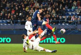 Enzo Crivelli a inscrit son troisième but de la saison samedi soir face au Stade Rennais, un peu trop tard pour pouvoir arracher le match nul