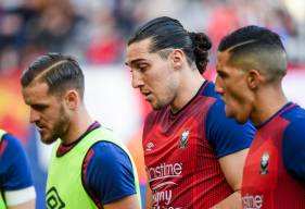 La concentration de Fayçal Fajr, Jonathan Gradit et Enzo Crivelli avant d'affronter le RC Strasbourg hier après-midi