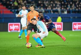 Ismaël Diomandé et les caennais ont réussi à bien vérouiller les accélérations de Florian Thauvin hier après-midi