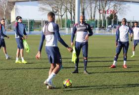 Absent depuis début janvier, Emmanuel Imorou a fait son retour à l'entraînement collectif ce mardi après-midi