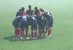 Les U17 Nationaux du SM Caen juste avant le début de la rencontre face au voisin du Havre