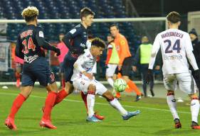 Nicholas Gioacchini a eu l'occasion de donner deux buts d'avance au Stade Malherbe quelques secondes avant l'égalisation ©️ Berrichonne Châteauroux