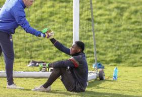 Éloigné des terrains depuis son malaise face au FC Chambly, Garissone Innocent vient de reprendre l'entraînement collectif avec le Stade Malherbe 