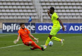 Alexandre Mendy aurait pu donner l'avantage aux Caennais à deux reprises au cours de la première période