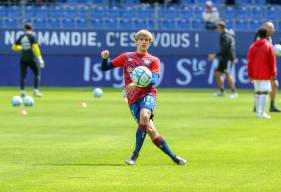 Professionnel depuis cette saison, Loup Hervieu a fait ses débuts à domicile face à l'AC Ajaccio en début de saison