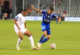 Yoël Armougom a obtenu un penalty en fin de rencontre pour obtenir le penalty afin d'égaliser face au SC Bastia