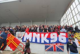 La Malherbe Normandy Kop était déjà présent en nombre ce dimanche pour le match aller face au Mans FC