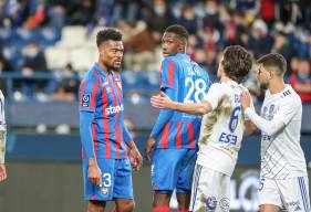 Adolphe Teikeu, Djibril Diani et les Caennais ont montré un beau visage samedi soir face au SC Bastia 