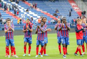 La déception des joueurs du Stade Malherbe Caen après le revers face au FC Sochaux cet après-midi