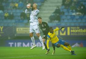 Rémy Riou n'a rien pu faire sur les trois buts sochaliens encaissés en seconde période 