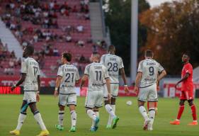 Les Caennais après être repassé devant au score en fin de match après un bon travail de Godson Kyeremeh