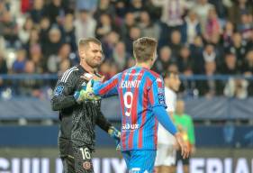 Thomas Callens ancien joueur du Stade Malherbe Caen aux côtés de Benjamin Jeannot