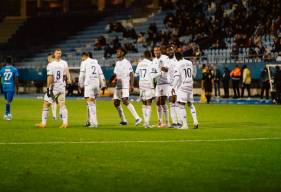 Meilleur buteur de Ligue 2 BKT, Alexandre Mendy a inscrit son neuvième but de la saison face à l'ESTAC