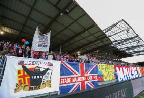 Les supporters du Stade Malherbe Caen étaient présents en nombre au stade Le Basser la saison dernière