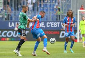 Mickaël Le Bihan a effectué ses premières minutes sous les couleurs du Stade Malherbe Caen face à l'ASSE 