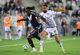 Le Stade Malherbe Caen d'Ali Abdi a enregistré son premier match nul de la saison hier sur le pelouse des Girondins de Bordeaux (© Girondins)