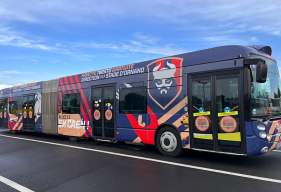 La navette Twisto aux couleurs du Stade Malherbe Caen 