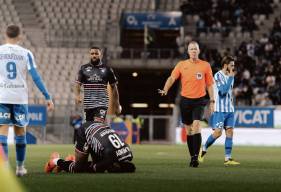 Olivier Thual lors du déplacement du Stade Malherbe Caen sur la pelouse de Grenoble 
