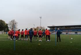 Le Stade Malherbe Caen s'est entraîné une dernière fois ce vendredi matin avant de prendre la route pour Chartres