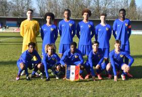 Pierre Reale lors du dernier rassemblement avec l'Équipe de France U16