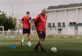 Patrice Sauvaget a dirigé les séances d'entraînement cette semaine en l'absence de Nicolas Seube, en formation BEPF