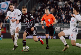 Mickaël Leleu lors de la rencontre sur la pelouse d'Amiens il y a quelques semaines