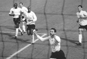 La joie de Cyrille Watier après l'ouverture du score (© GUILLAUME GOGO)