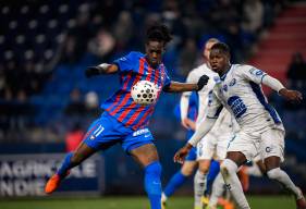 Le premier but d'Armand Gnanduillet en championnat avec le Stade Malherbe Caen