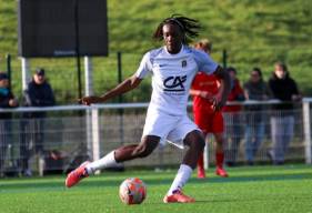 Le défenseur Exaucé Ngalula a rejoint le Stade Malherbe Caen cet été et évolue avec les U19 Nationaux (© Ligue de Normandie)
