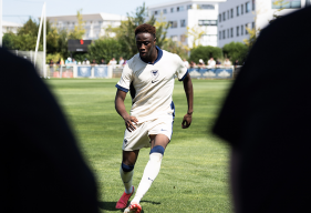 Salim Diakité s'est illustré en inscrivant un doublé sur la pelouse du Stade Brestois samedi 