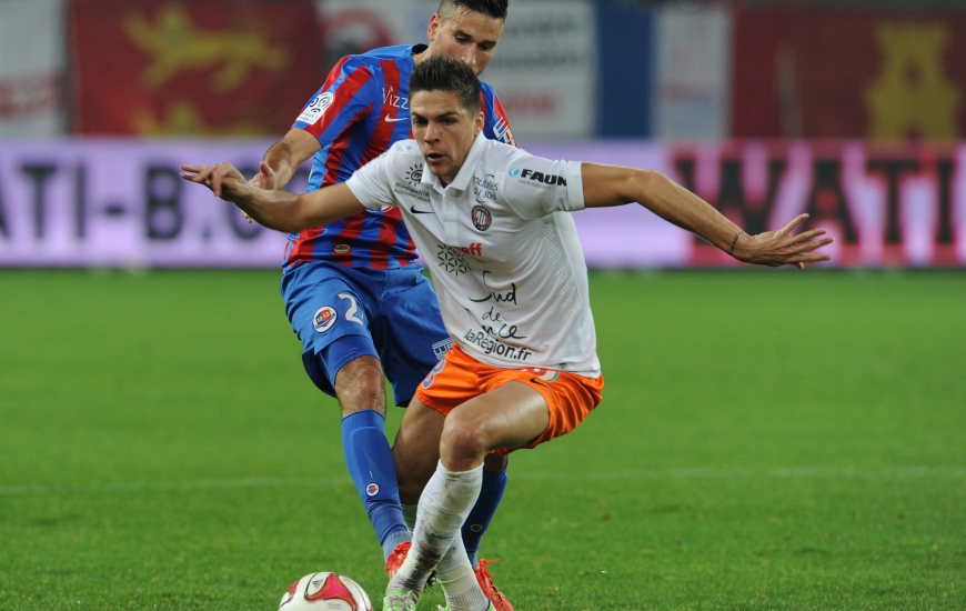 En l'absence de Morgan Sanson, Rolland Courbis a annoncé que Jonas Martin, ici lors du match aller, serait associé à Jamel Saihi dans le coeur du jeu.