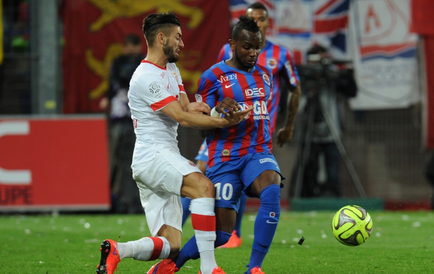 Représentant constamment un danger pour Lenny Nangis et les Caennais, Yannick Ferreira Carrasco a été l'un des bourreaux du Stade Malherbe.
