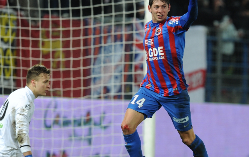 Auteur d'un doublé après avoir provoqué le penalty qui a amené l'ouverture du score caennaise, Emiliano Sala a été l'homme de ce match.