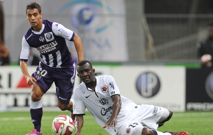 Muet depuis dix rencontres, Wissam Ben Yedder, ici avec Jean-Jacques Pierre lors du match aller au Stadium, symbolise les difficultés actuelles du Téfécé.