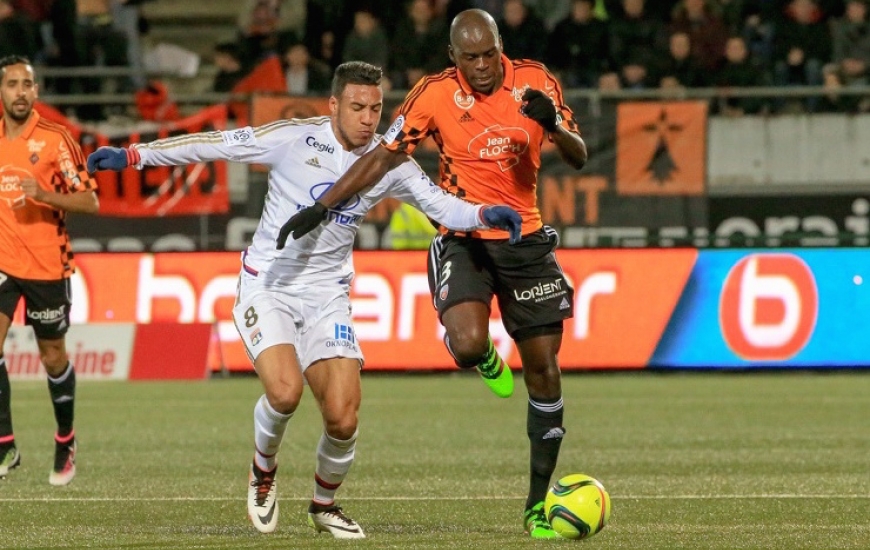 Depuis son arrivée à la fin du mercato d'hiver, Yrondu Musavu-King a été titulaire à trois reprises avec Lorient comme lors de la dernière journée contre Lyon. ©Bruno Perrel FCL