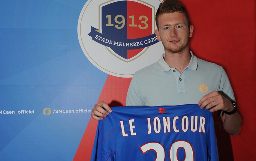 RECRUE ESTIVALE DU STADE MALHERBE CAEN, FLORIAN LE JONCOUR A ÉTÉ PRÉSENTÉ, CE JEUDI 25 JUIN, À LA PRESSE RÉGIONALE. IL PORTERA LE NUMÉRO 29 SOUS LES COULEURS MALHERBISTES.